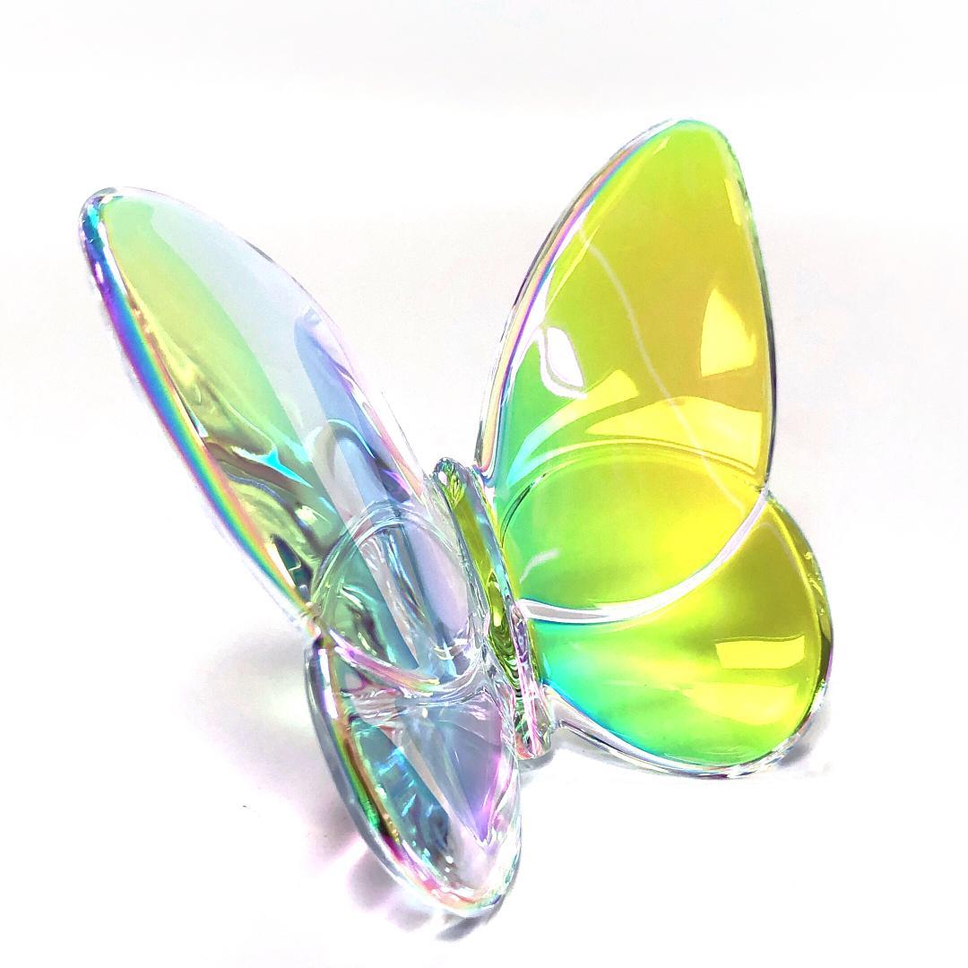 【美品・箱付き】バカラ／ラッキーバタフライ クリスタル イリゼクリア／BC355