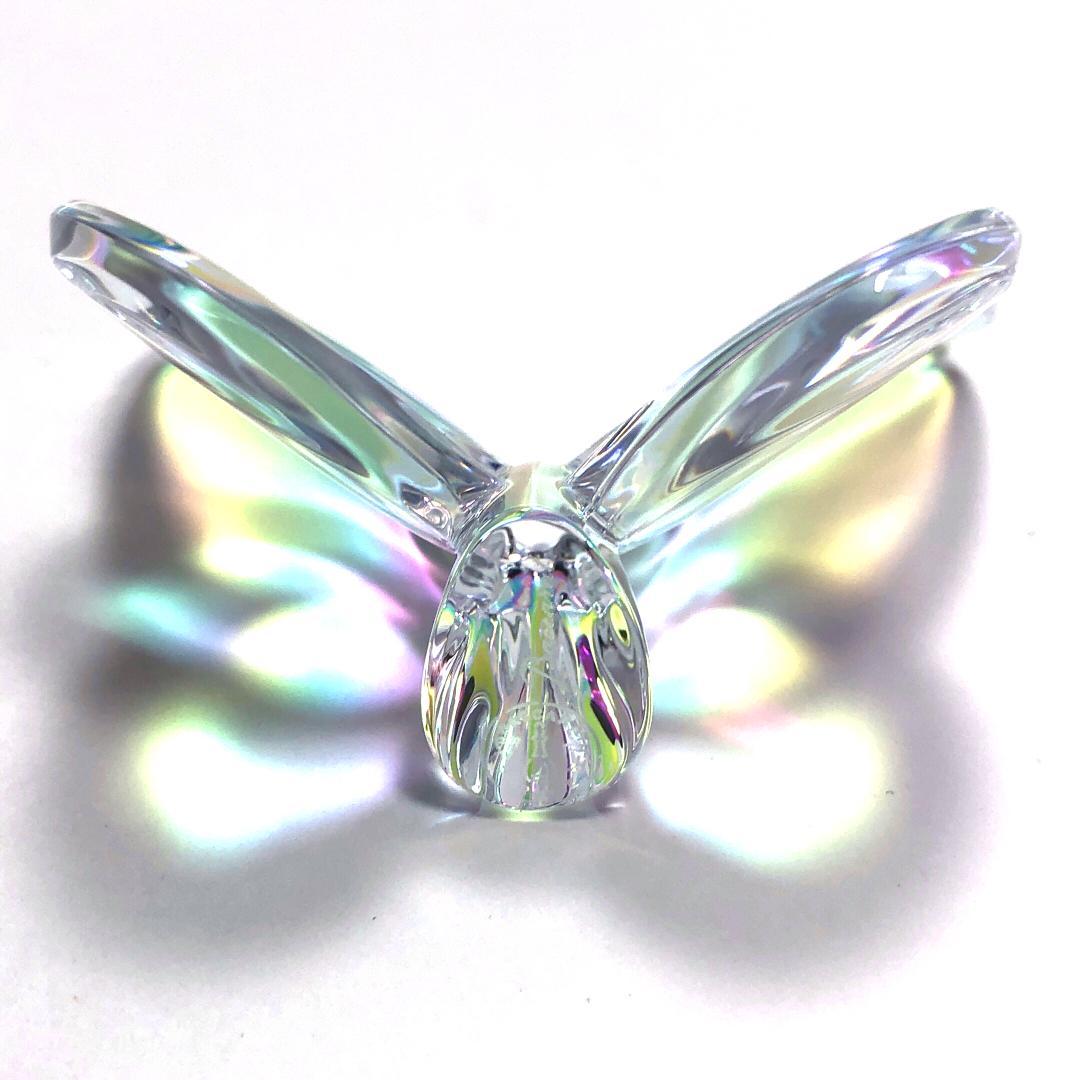 【美品・箱付き】バカラ／ラッキーバタフライ クリスタル イリゼクリア／BC355