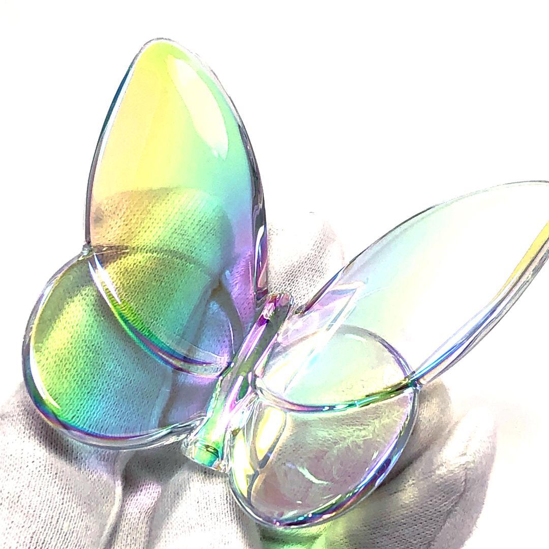 【美品・箱付き】バカラ／ラッキーバタフライ クリスタル イリゼクリア／BC355