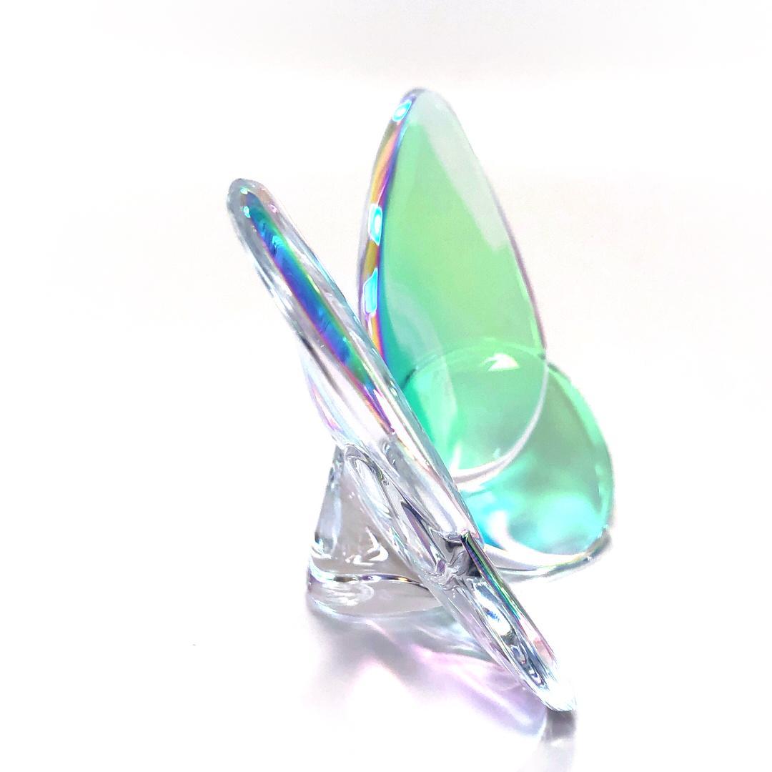 【美品・箱付き】バカラ／ラッキーバタフライ クリスタル イリゼクリア／BC355