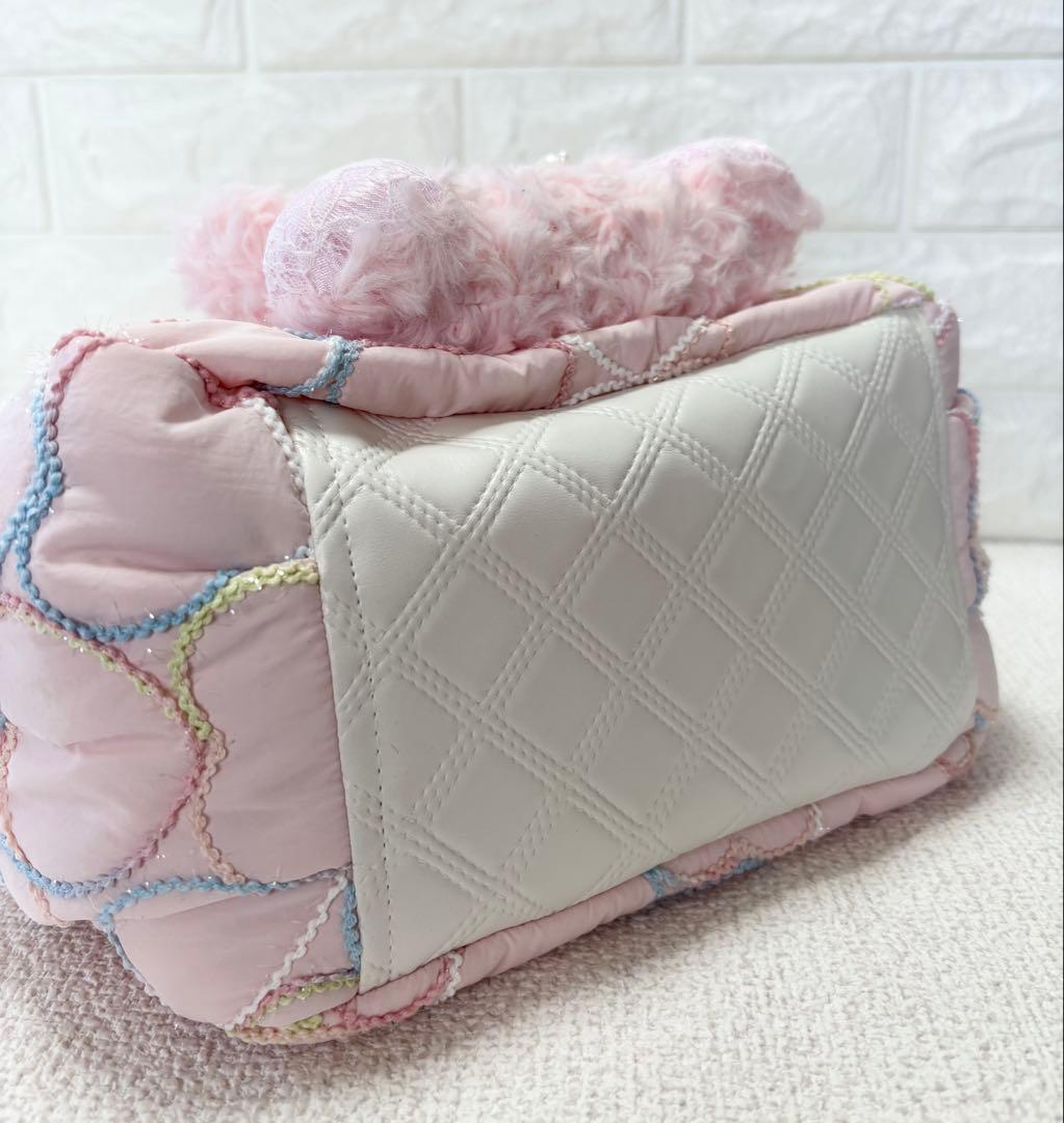 山*ば様 コヤンイサムチョン　サイドポケットトートバッグピンク　うさぎちゃん　猫