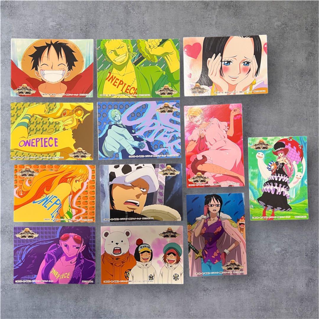 【麦わらストア限定・非売品】ワンピース ブロマイド １２種全３５枚セット