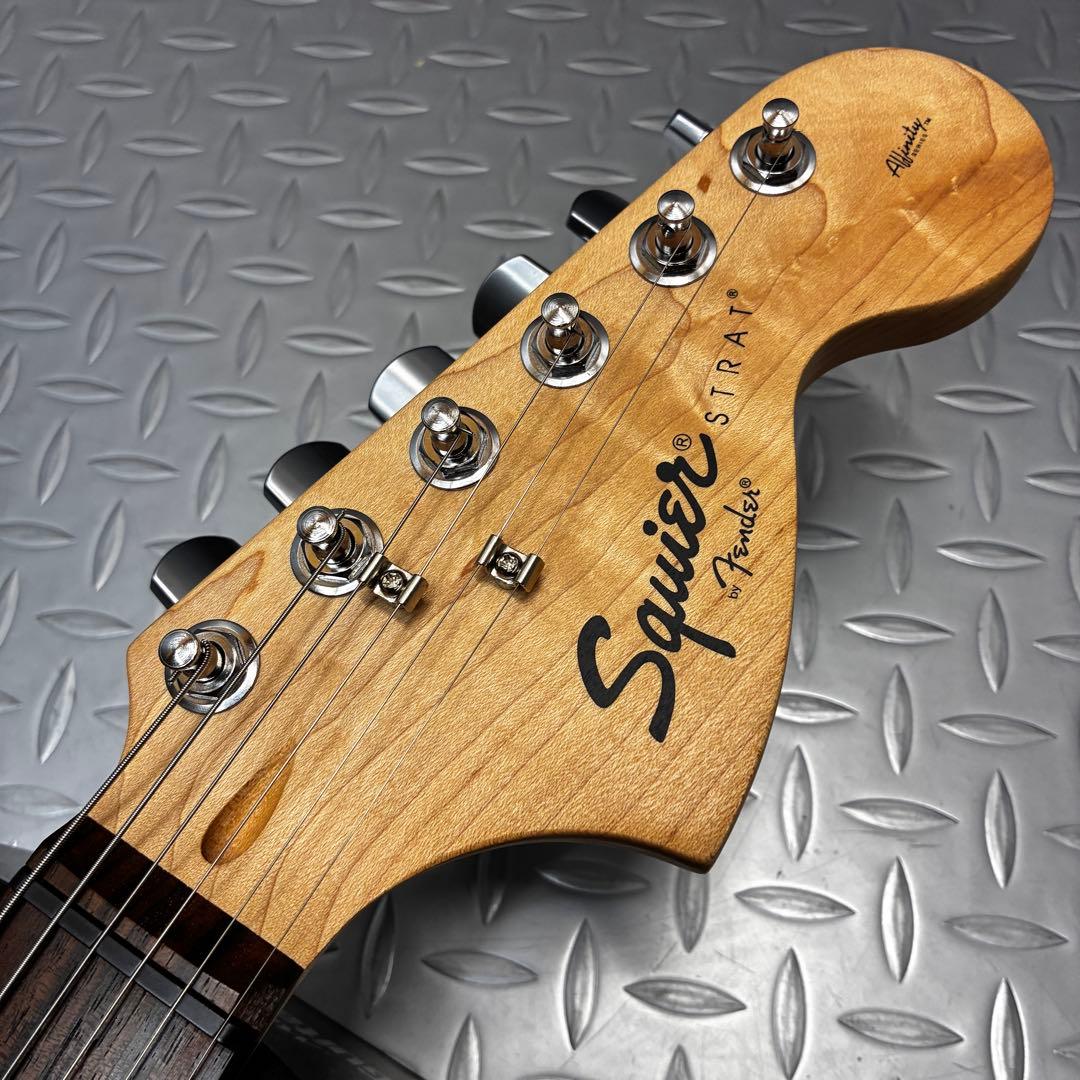 【廃盤カラー】Squier Affinity ブラックグレーメタリック ラメ塗装
