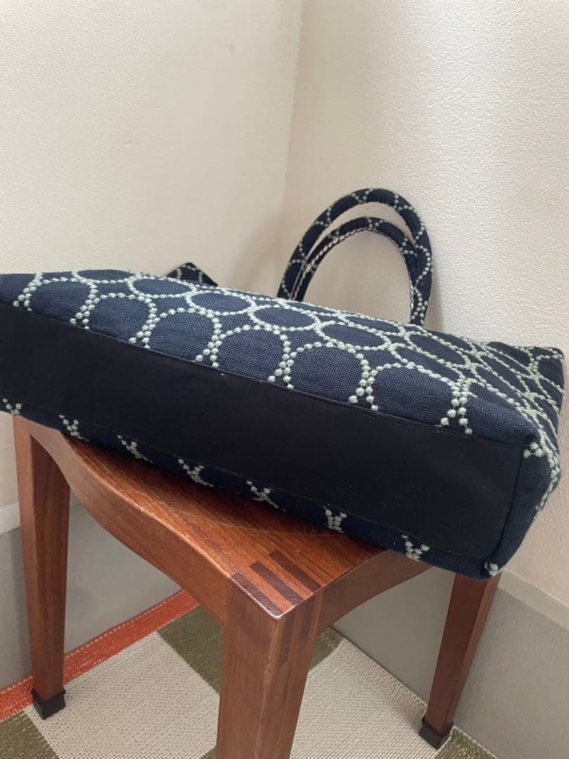 ミナペルホネン ネイビー トートバッグ