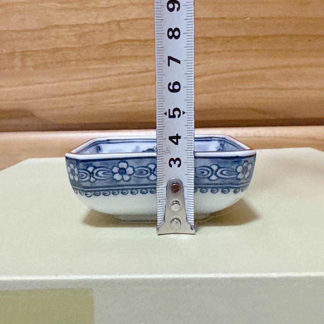 27 未使用 前畑陶器　庫山窯　角鉢　盛鉢 小鉢　染付山水 大皿