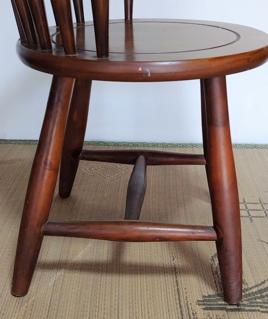 アンティークチェア 　スピンドルチェア　昭和レトロ