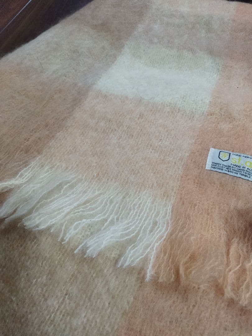 新品タグ付♪オーストラリア セントアルバンス モヘヤ ブランケット