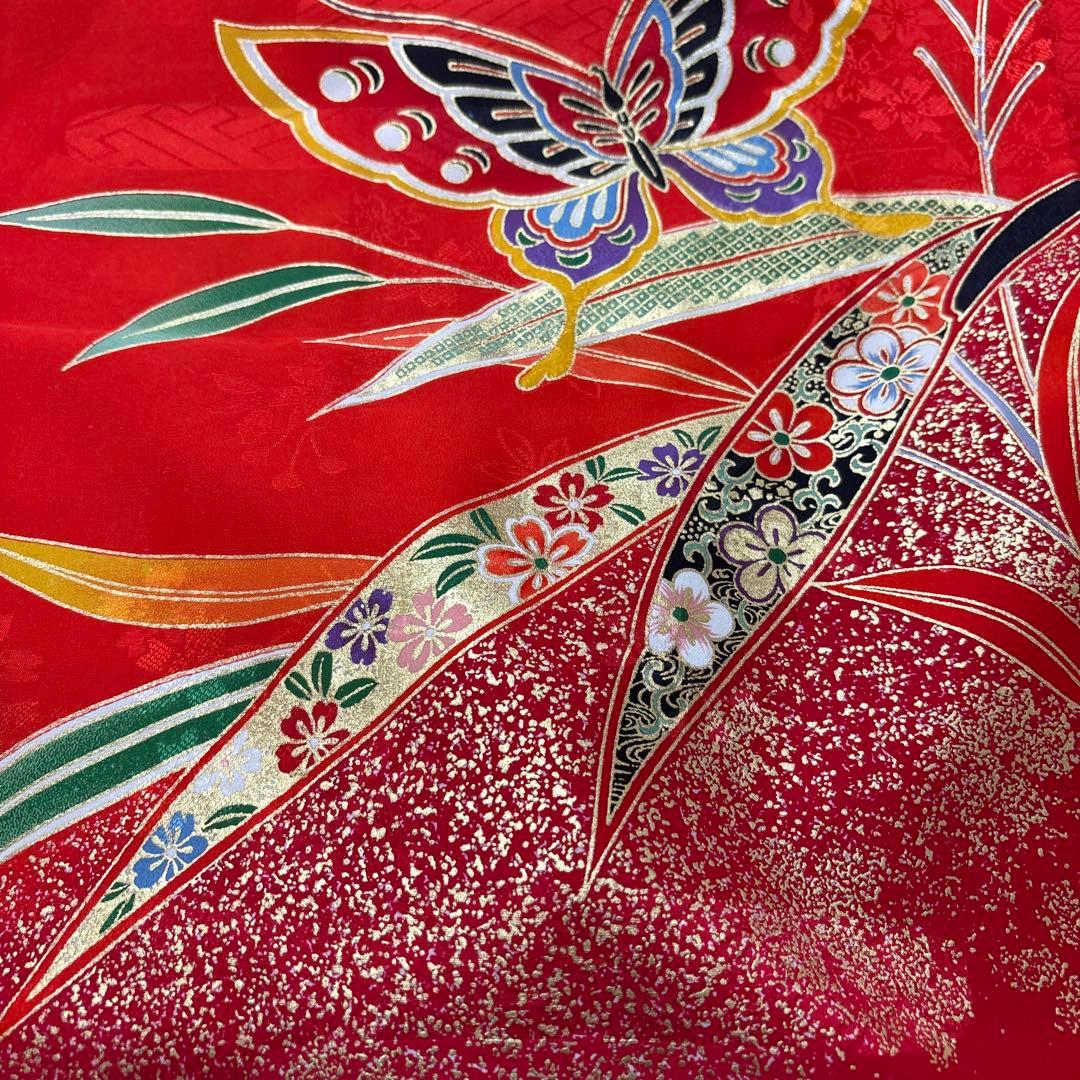 七五三　七歳正絹着物五点セット　美品