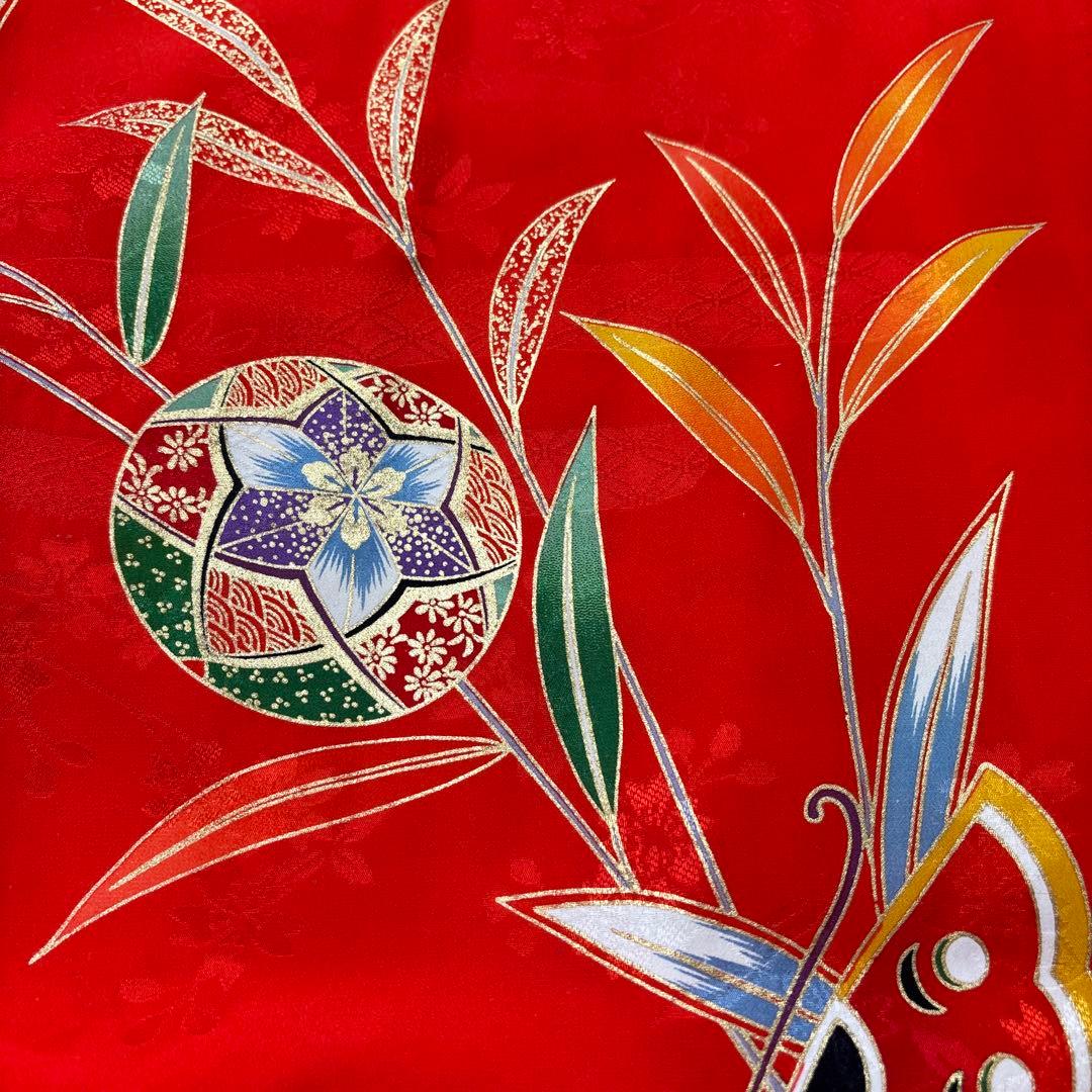 七五三　七歳正絹着物五点セット　美品