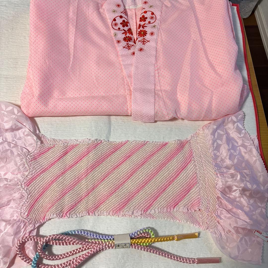 七五三　七歳正絹着物五点セット　美品