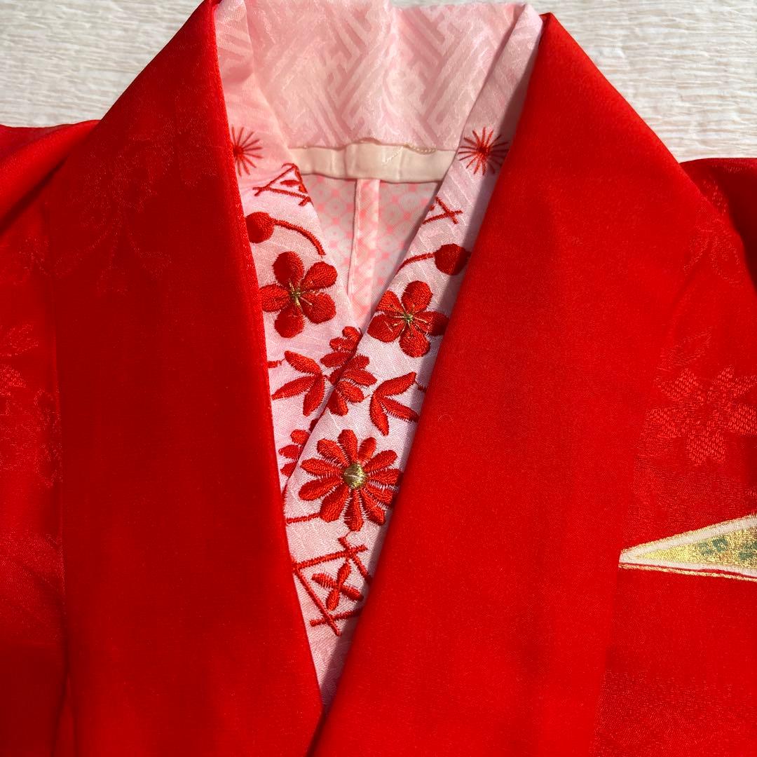 七五三　七歳正絹着物五点セット　美品