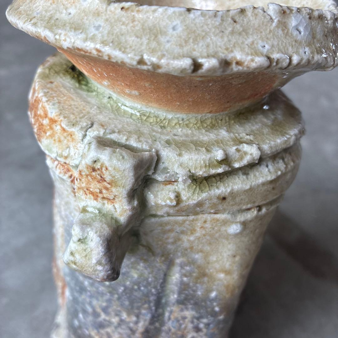 伊賀焼　井村洸生作　花入　自然秞