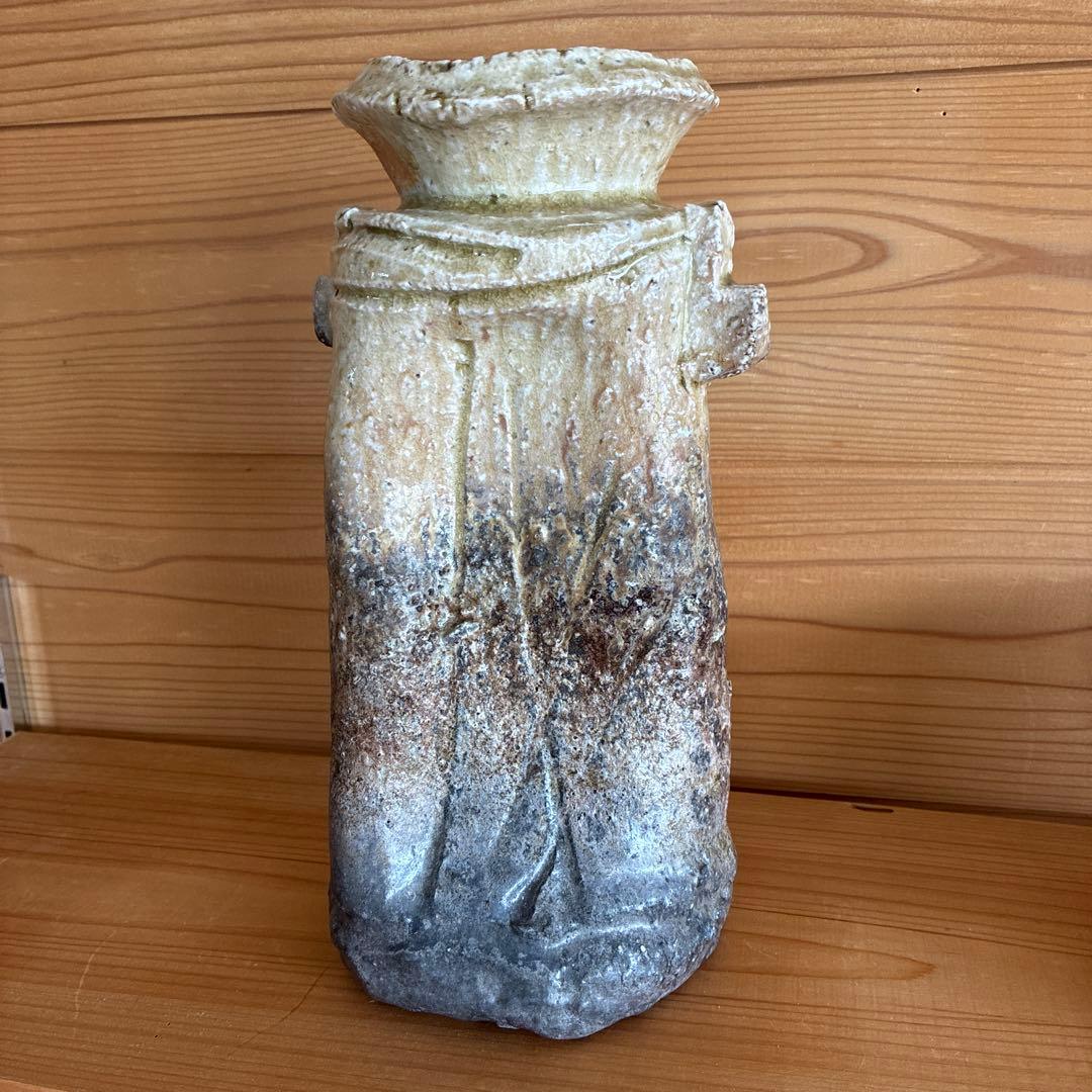 伊賀焼　井村洸生作　花入　自然秞