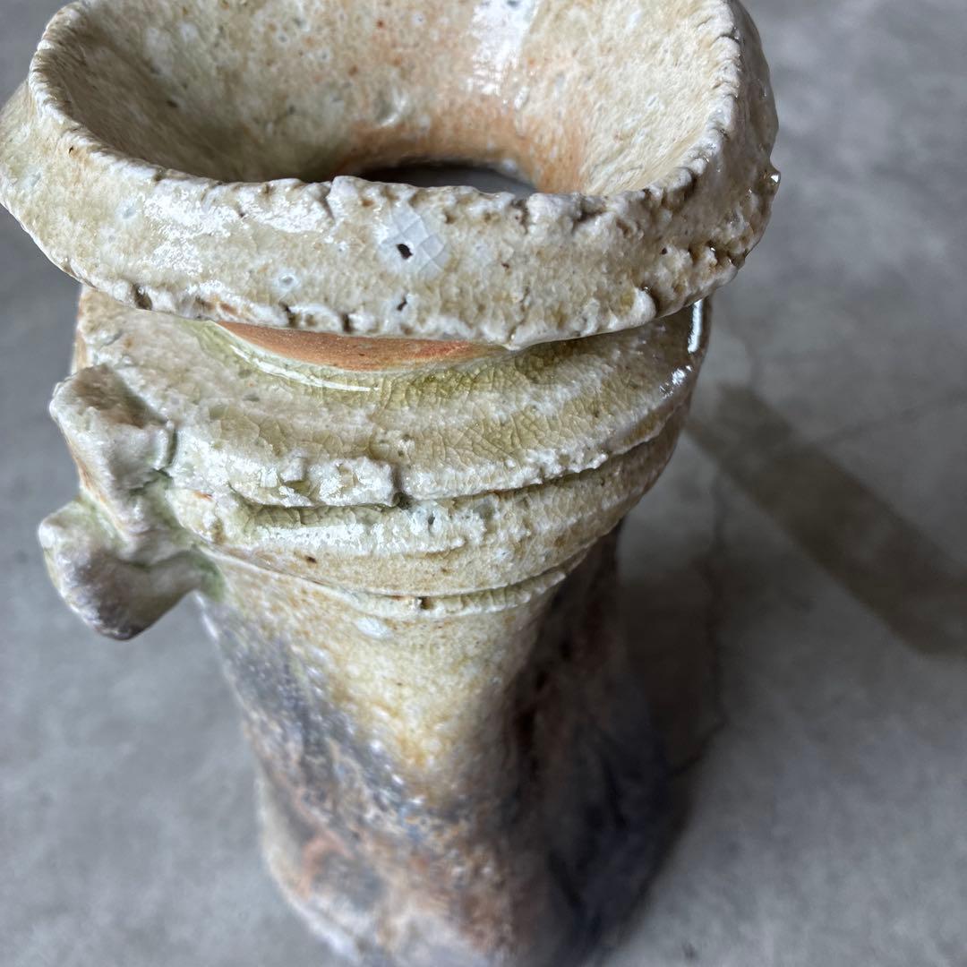 伊賀焼　井村洸生作　花入　自然秞