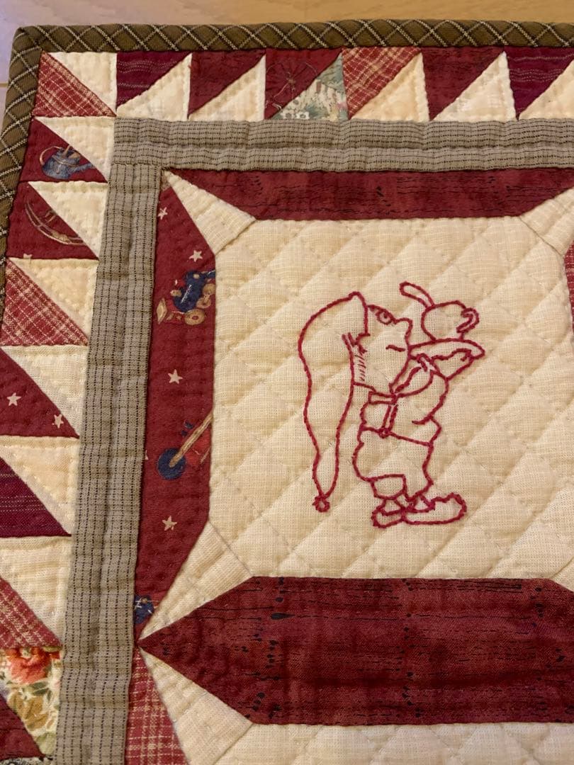 パッチワーク　タペストリー ハンドメイド　手作り マット　クリスマス