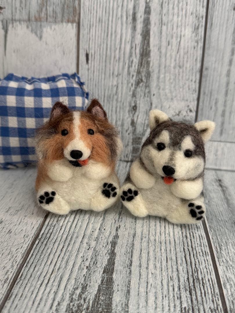 うちの子マスコット　まんまるあにまるず　羊毛フェルト　マスコット　ペット