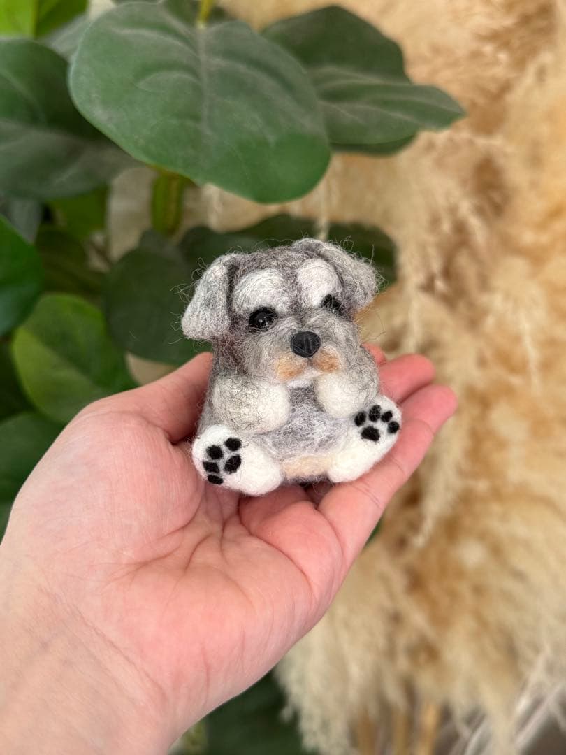 うちの子マスコット　まんまるあにまるず　羊毛フェルト　マスコット　ペット