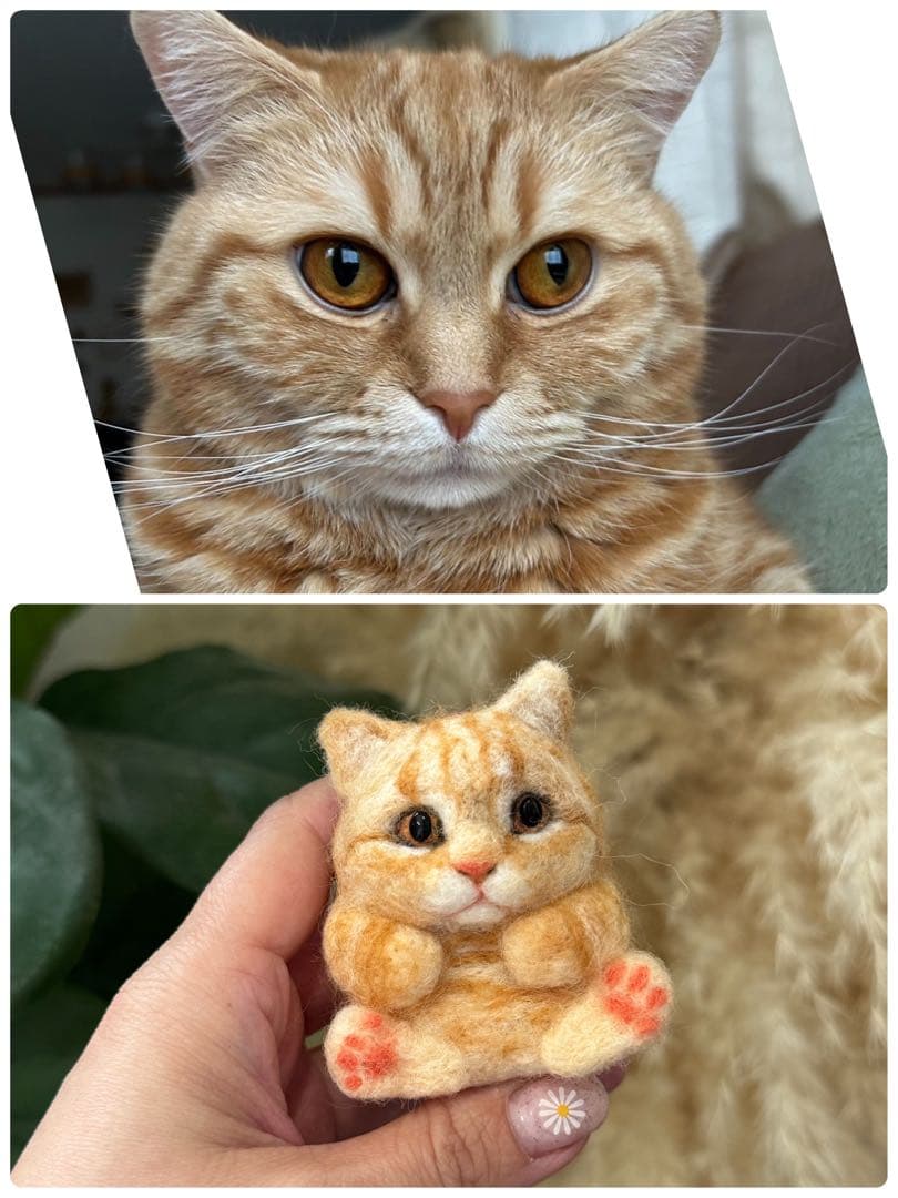 うちの子マスコット　まんまるあにまるず　羊毛フェルト　マスコット　ペット