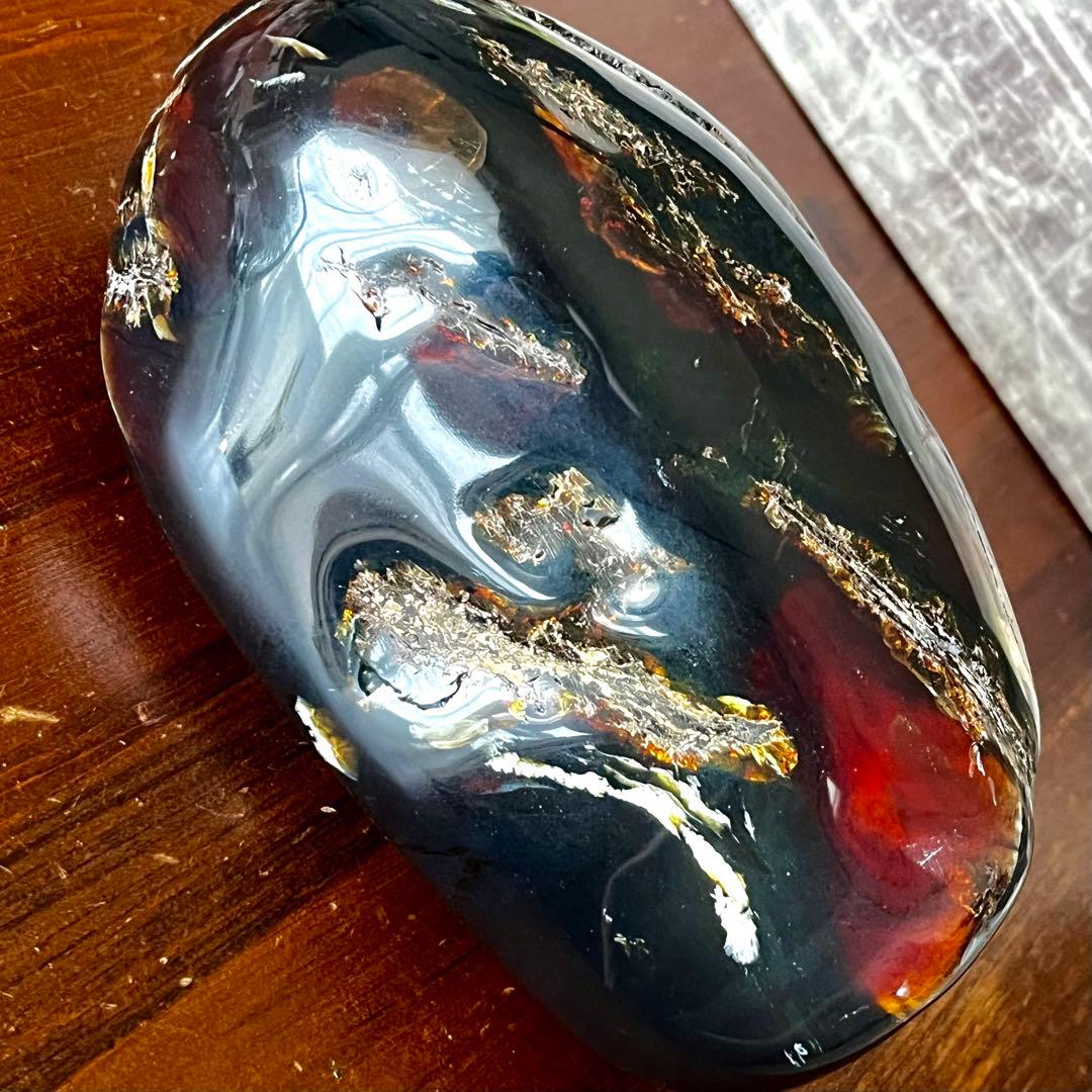 3340ct 琥珀 原石 標本 チェリー ブルー タイガー アンバー 激レア