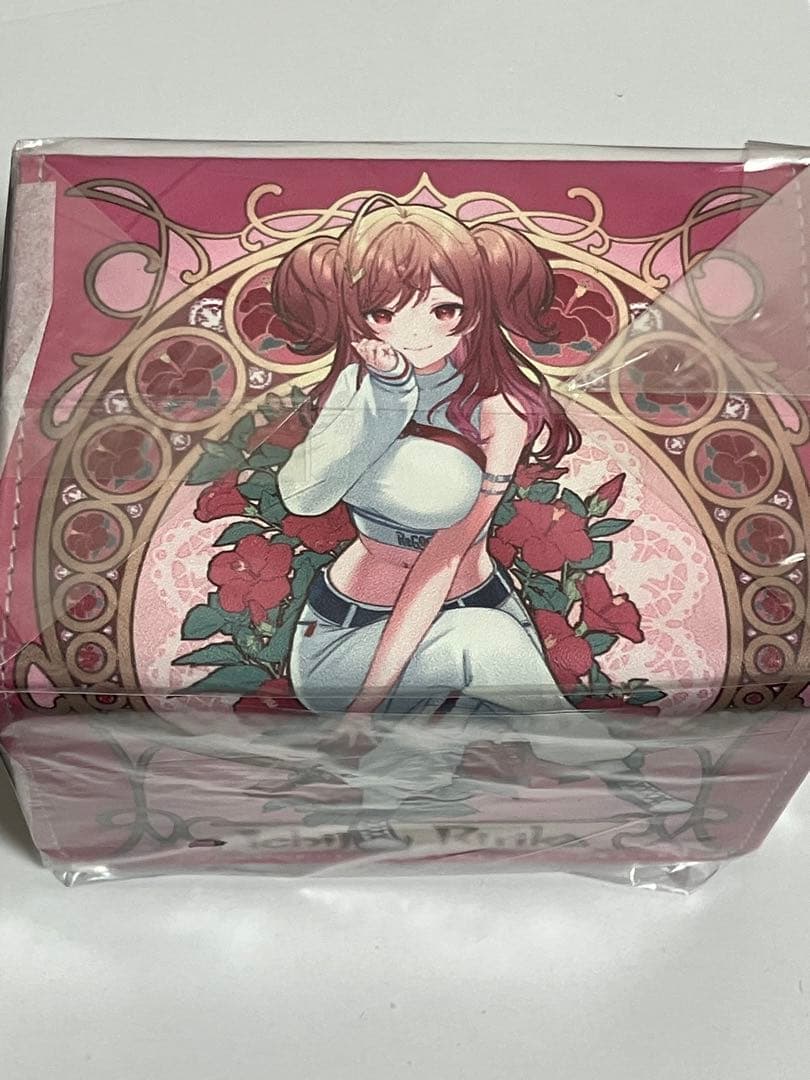 混沌の女神様　ホロライブ　合皮製デッキケース　ミュシャ風　一条莉々華