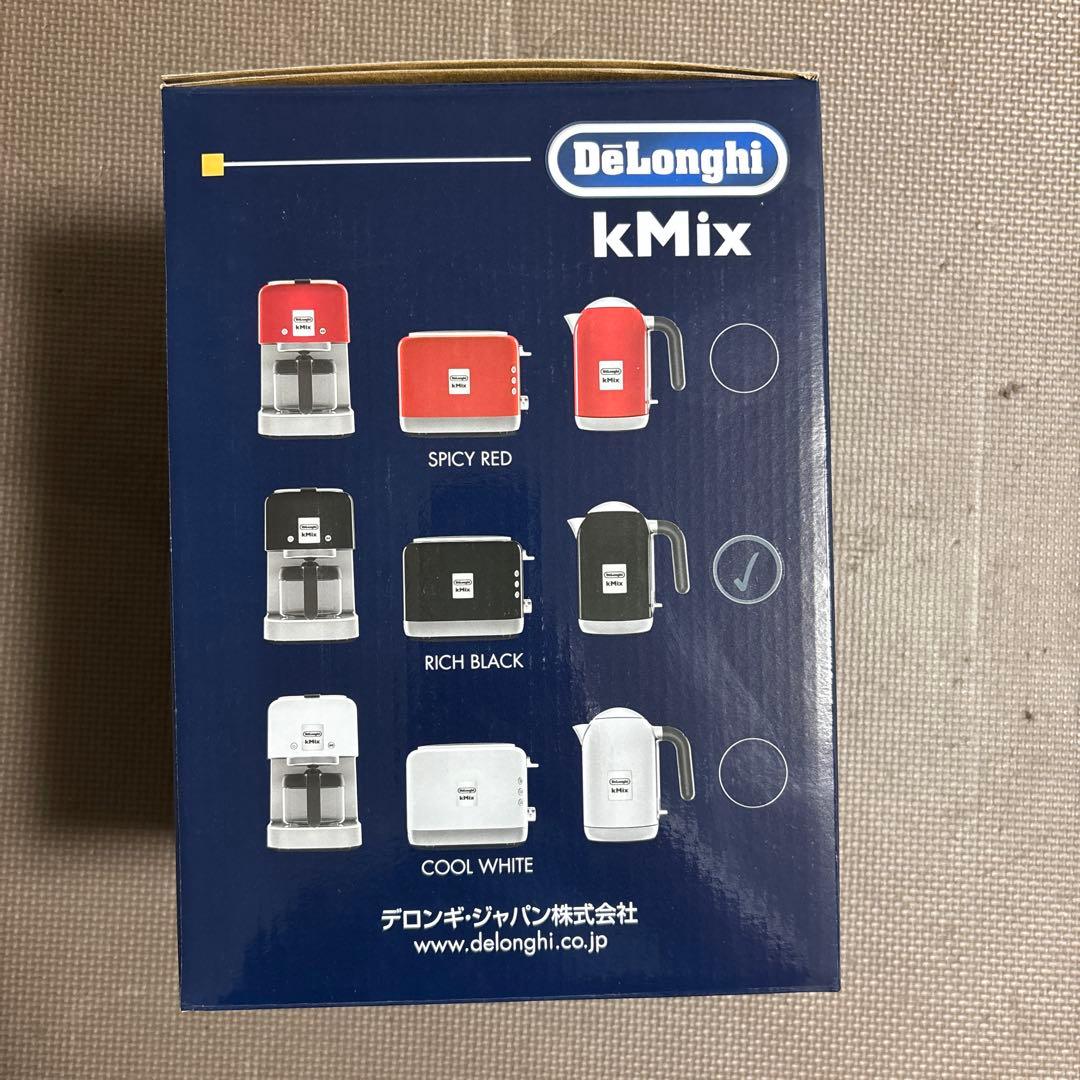 新品 DeLonghi kMix 電気ケトル ブラック　デロンギ