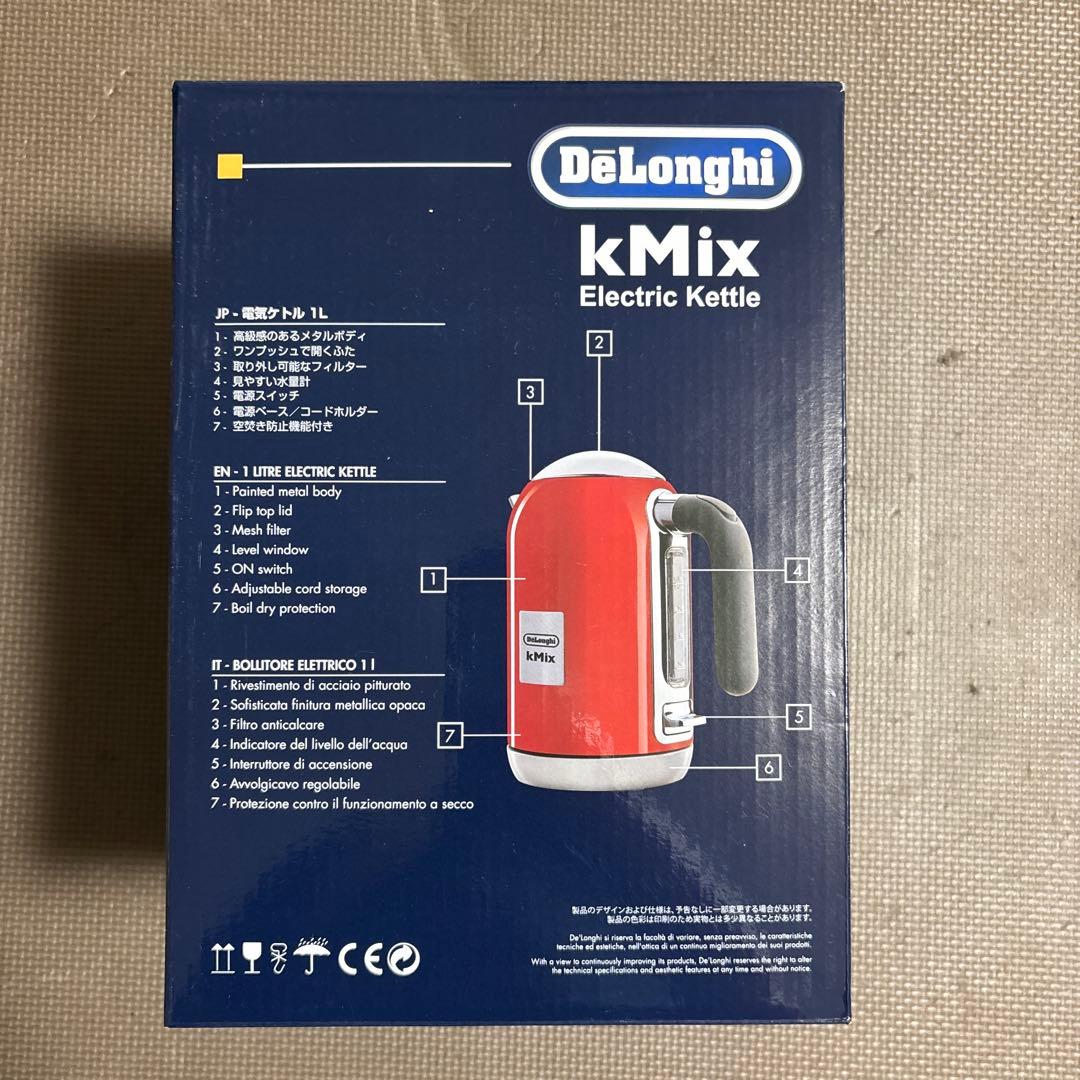 新品 DeLonghi kMix 電気ケトル ブラック　デロンギ