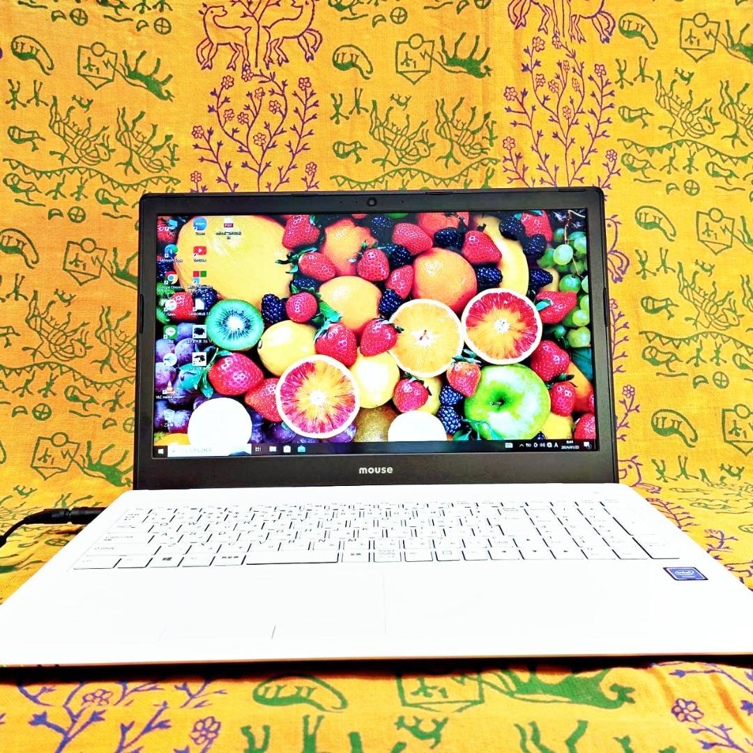 【美品】レアMouseノートパソコン⭐大人気の薄型⭐メモリ8G+SSD240