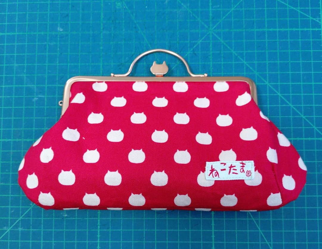 【猫Loveさま専用】ねこたまセット がま口ポーチ3個セット+がま口トートバッグ