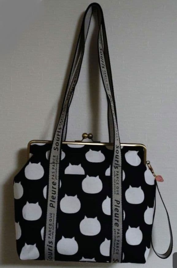 【猫Loveさま専用】ねこたまセット がま口ポーチ3個セット+がま口トートバッグ