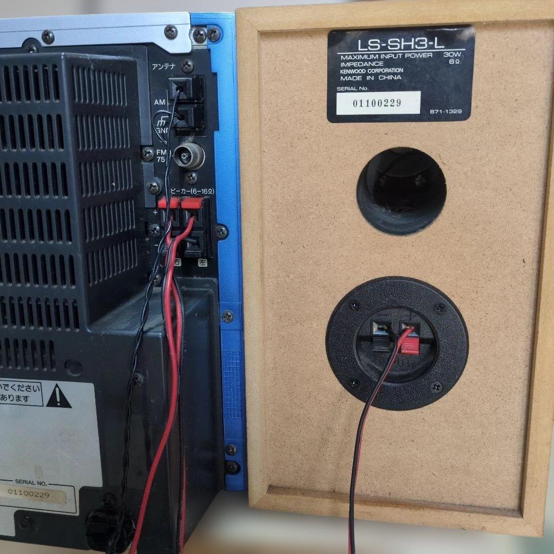 KENWOOD. MD CDラジオコンポデッキ☆リモコン付き
