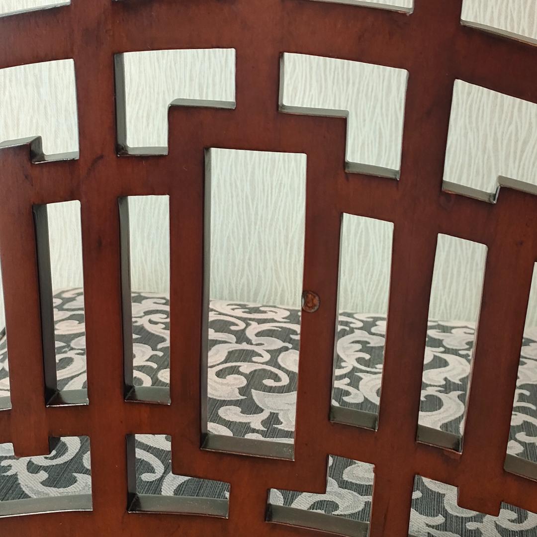 シノワズリ　ヴィンテージチェア　2脚セット　透かし彫り　リビング