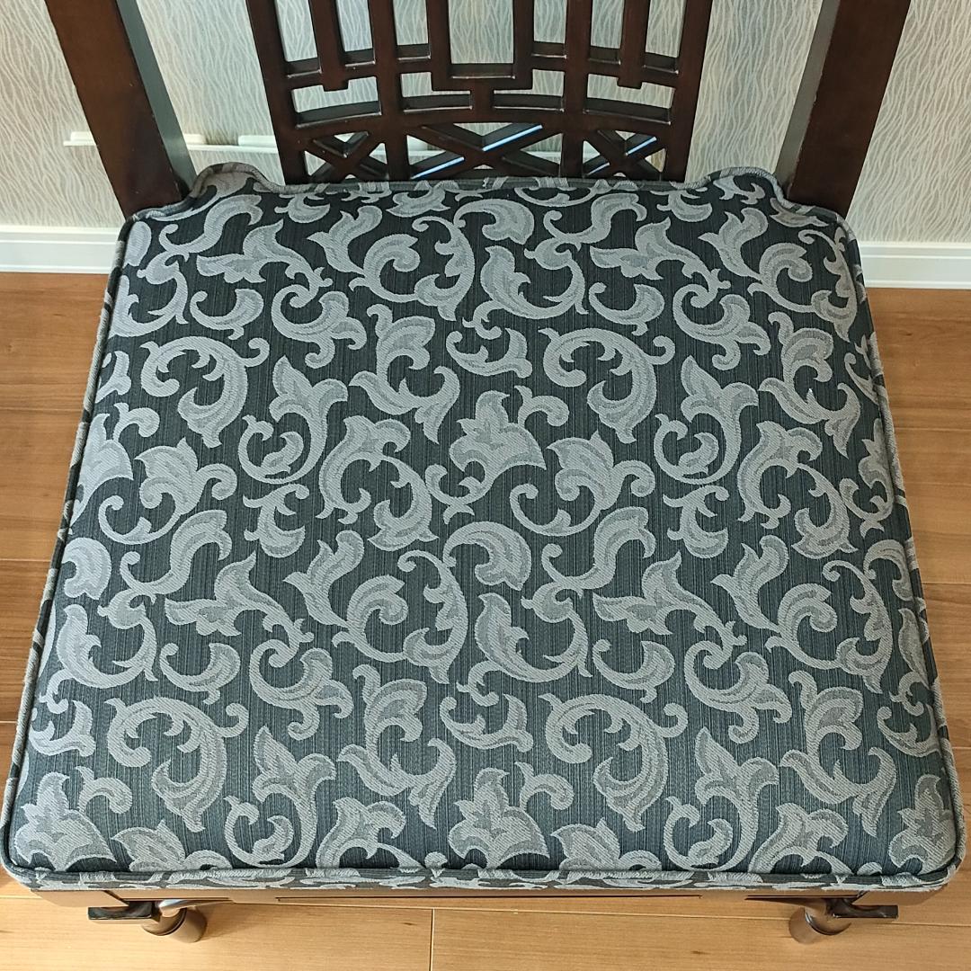 シノワズリ　ヴィンテージチェア　2脚セット　透かし彫り　リビング