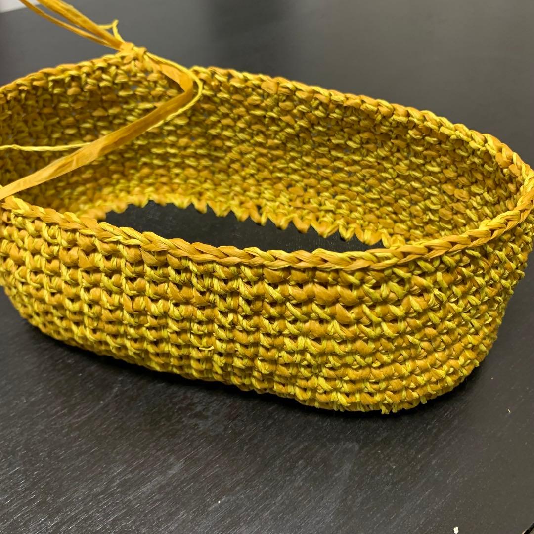 うさうさ◆ハンドメイド2WAY軽量バッグ◆マニラヘップヤーン(麻100％)使用