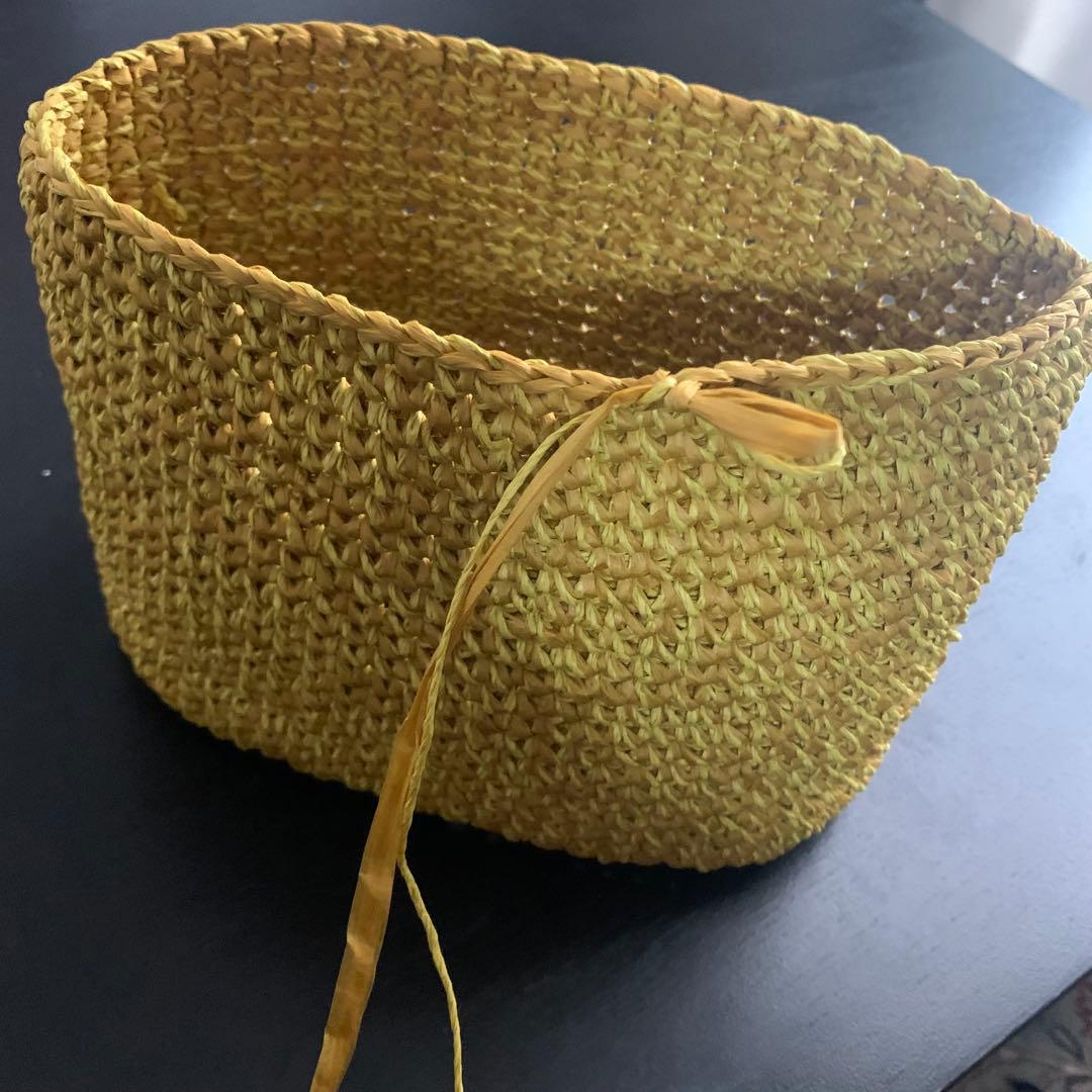 うさうさ◆ハンドメイド2WAY軽量バッグ◆マニラヘップヤーン(麻100％)使用