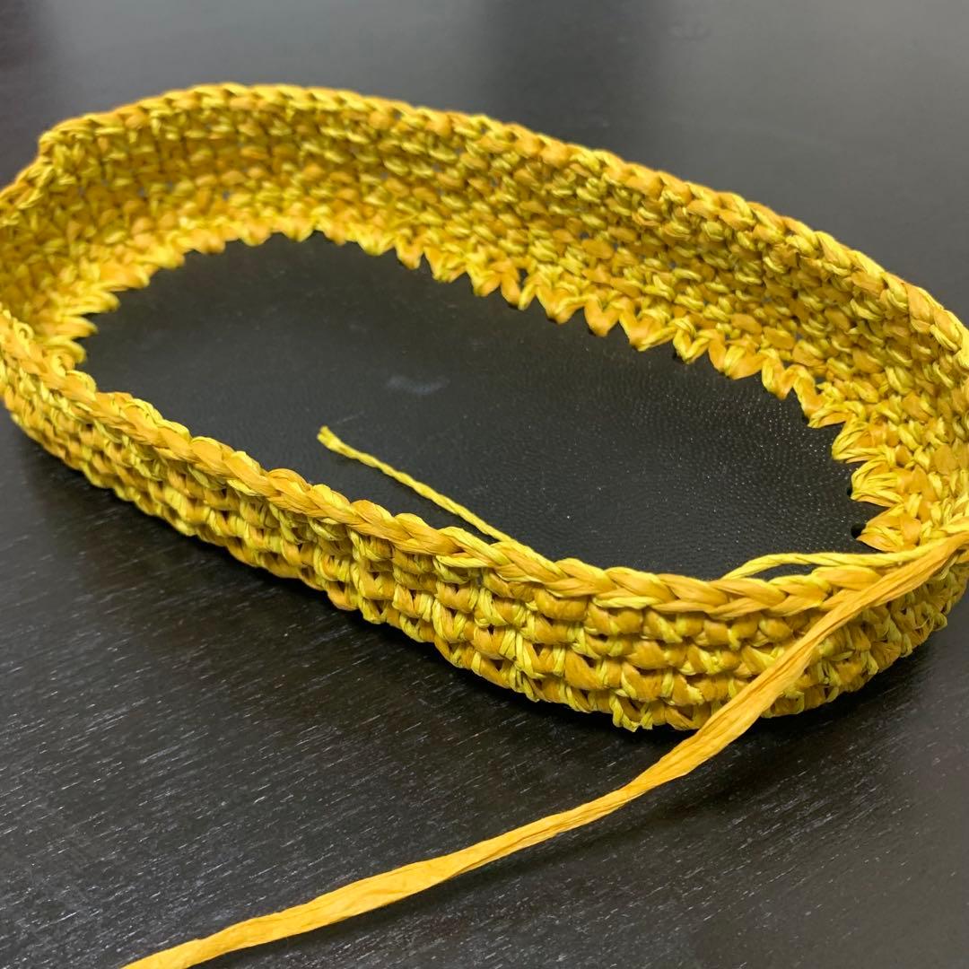 うさうさ◆ハンドメイド2WAY軽量バッグ◆マニラヘップヤーン(麻100％)使用