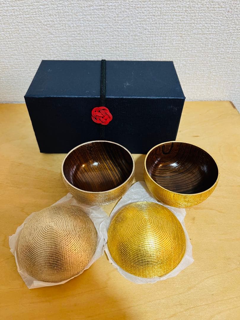 HAKUZA 千筋 まり型小物入小・ペア（永＆久）