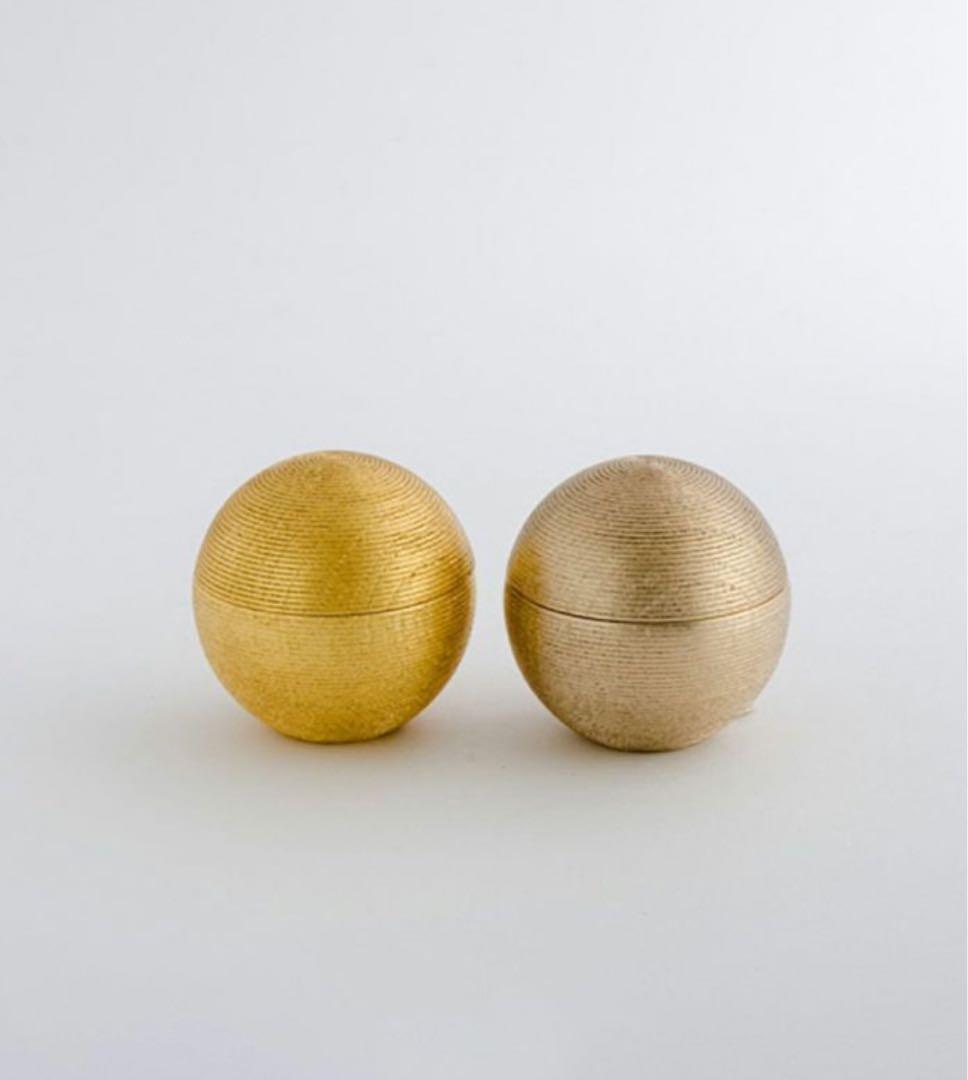 HAKUZA 千筋 まり型小物入小・ペア（永＆久）