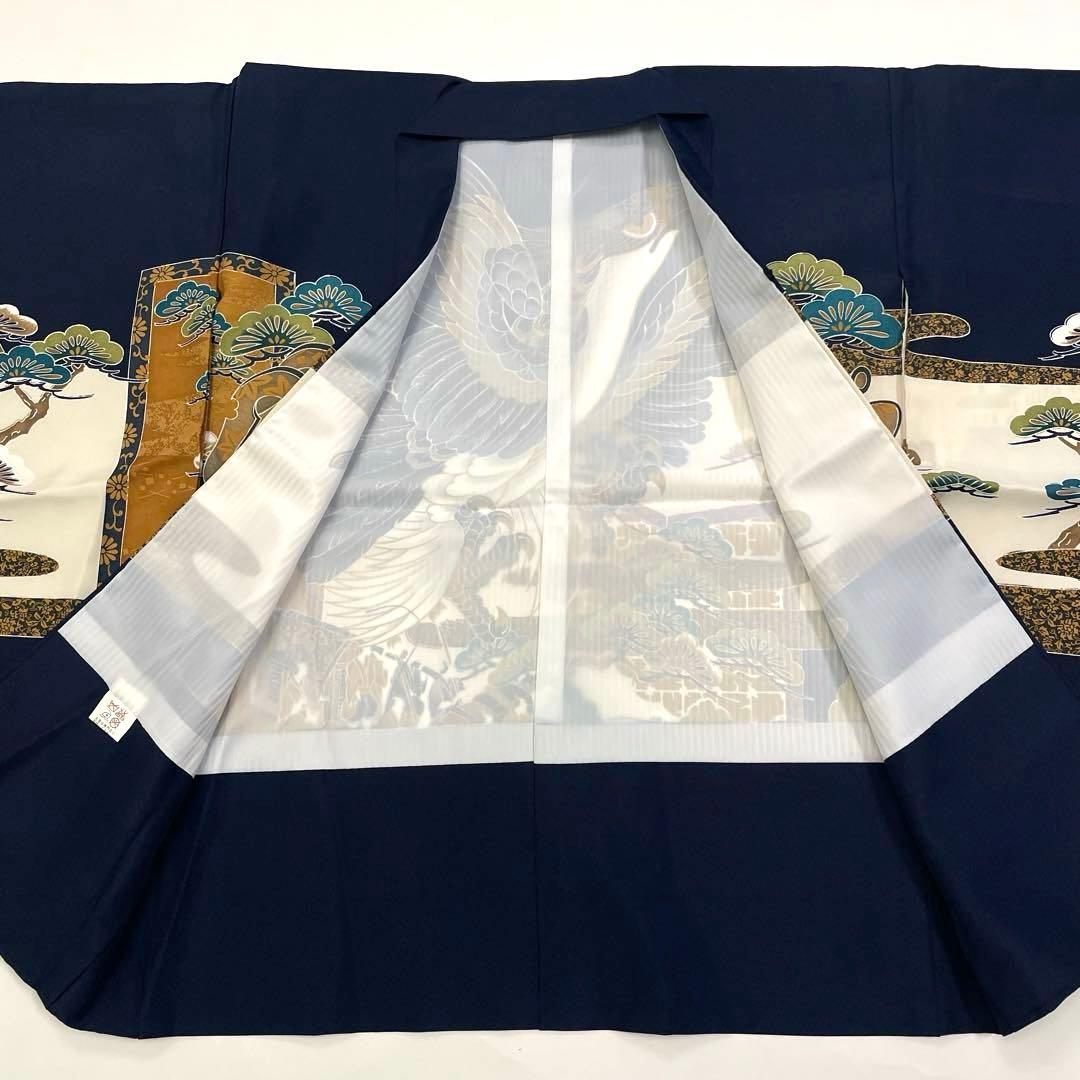 七五三 羽織セット 男の子 羽織 着物 長襦袢 半衿付き 3歳 No.145