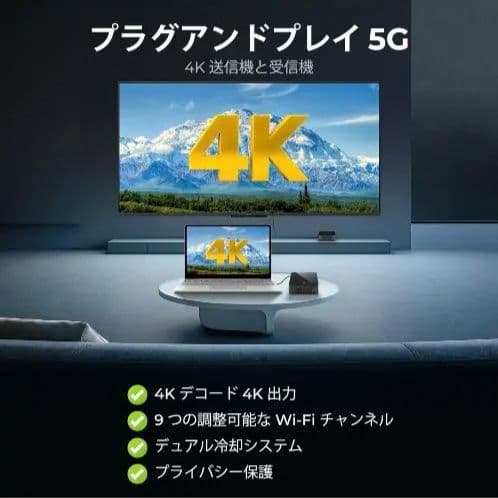 ワイヤレス HDMI送信機 受信機 hdmi 無線 4K @30Hz