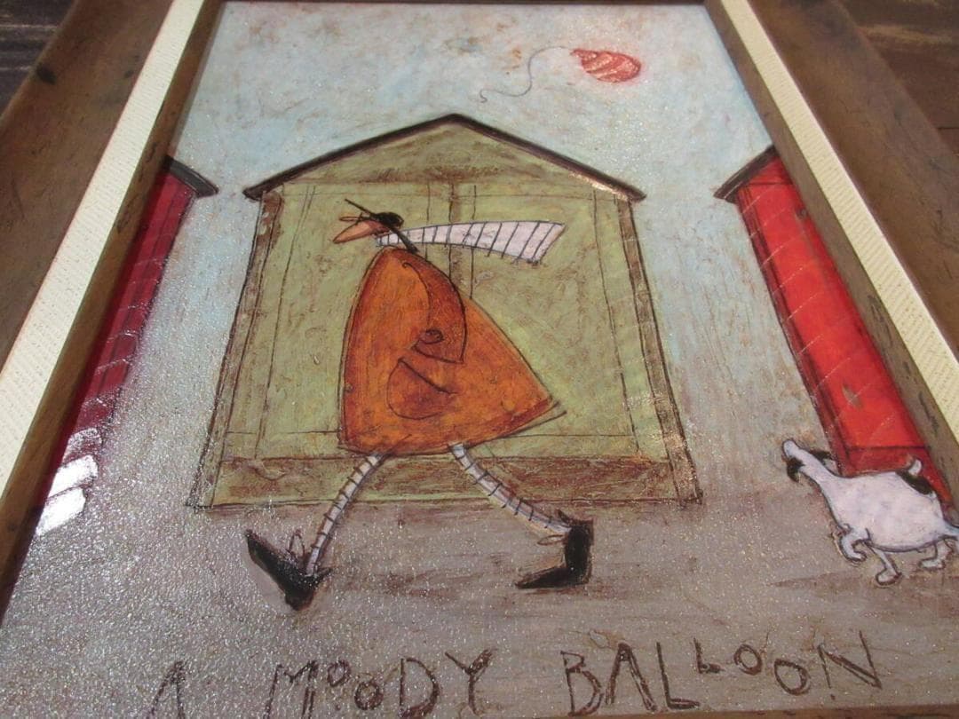 絵画　軽量ゲル●サムトフト アートフレーム「ムーディーなバルーン」●動物＆癒し