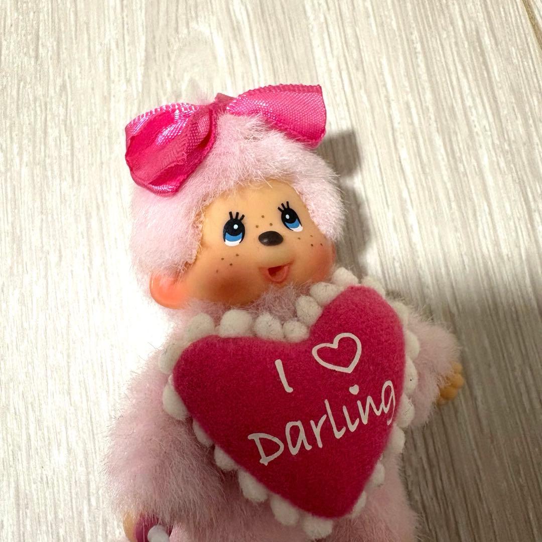 モンチッチ マカロンカラー Darling ぬいぐるみ キーホルダー ピンク