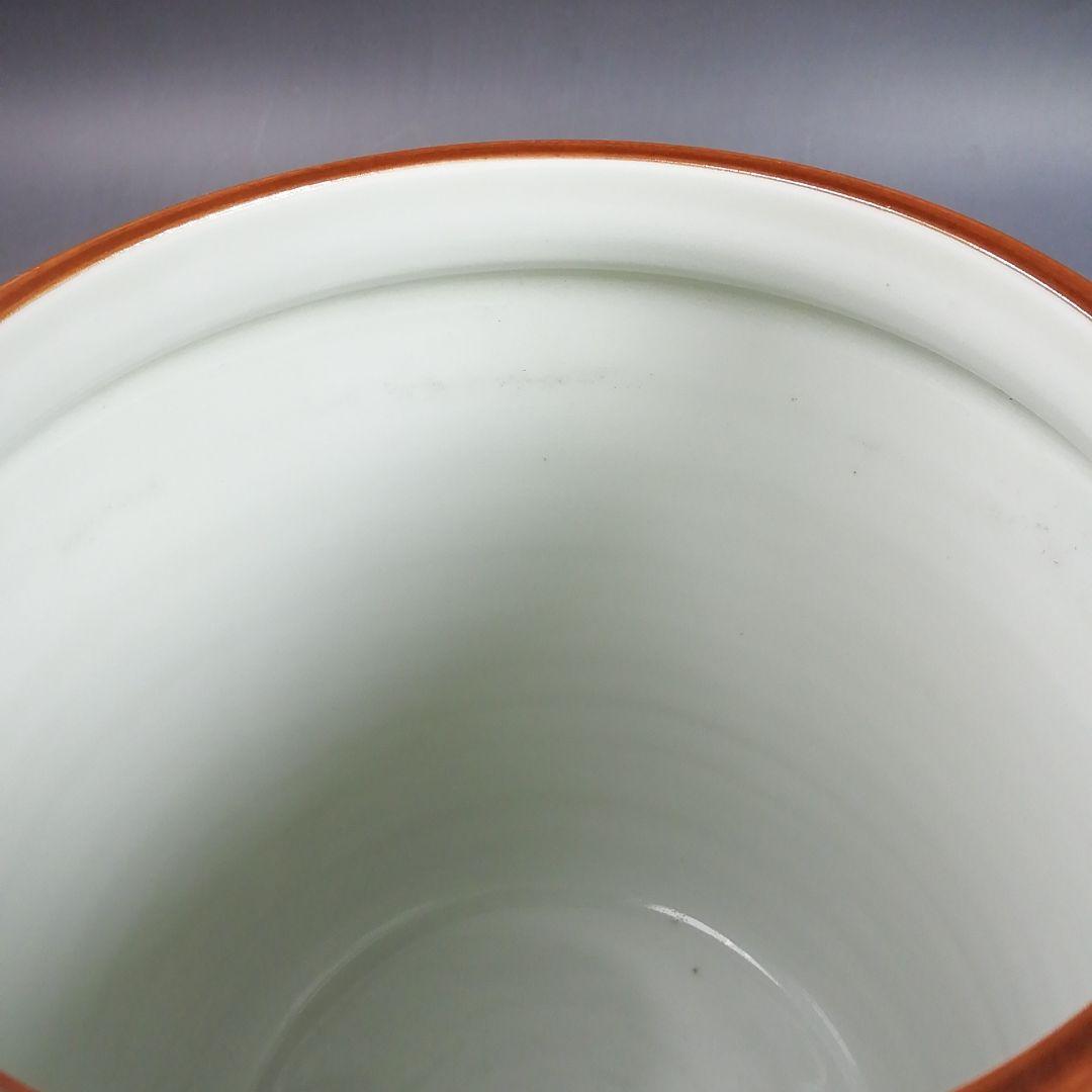 Ｗ２３１　水指　『染付　唐草文』『押小路窯　庄左ェ門 造』　共箱　茶道具