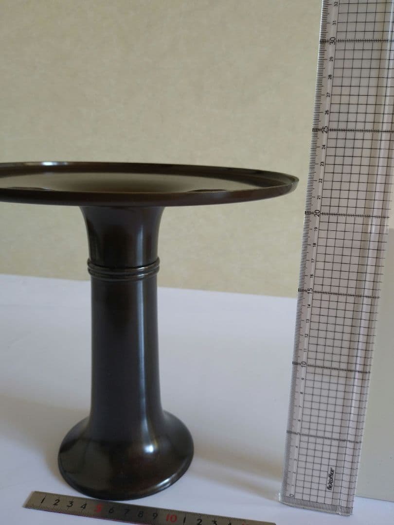 4 一文字　銅製 　花器 　池坊