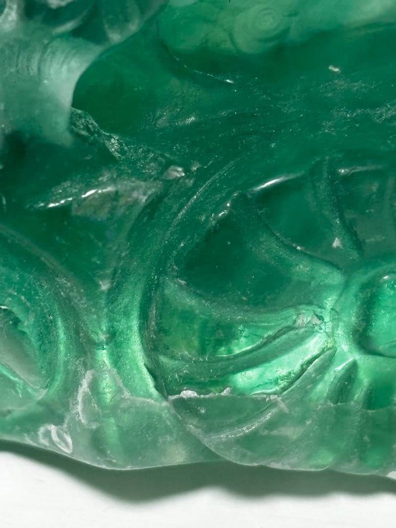 フロライト九尾置き物天然石