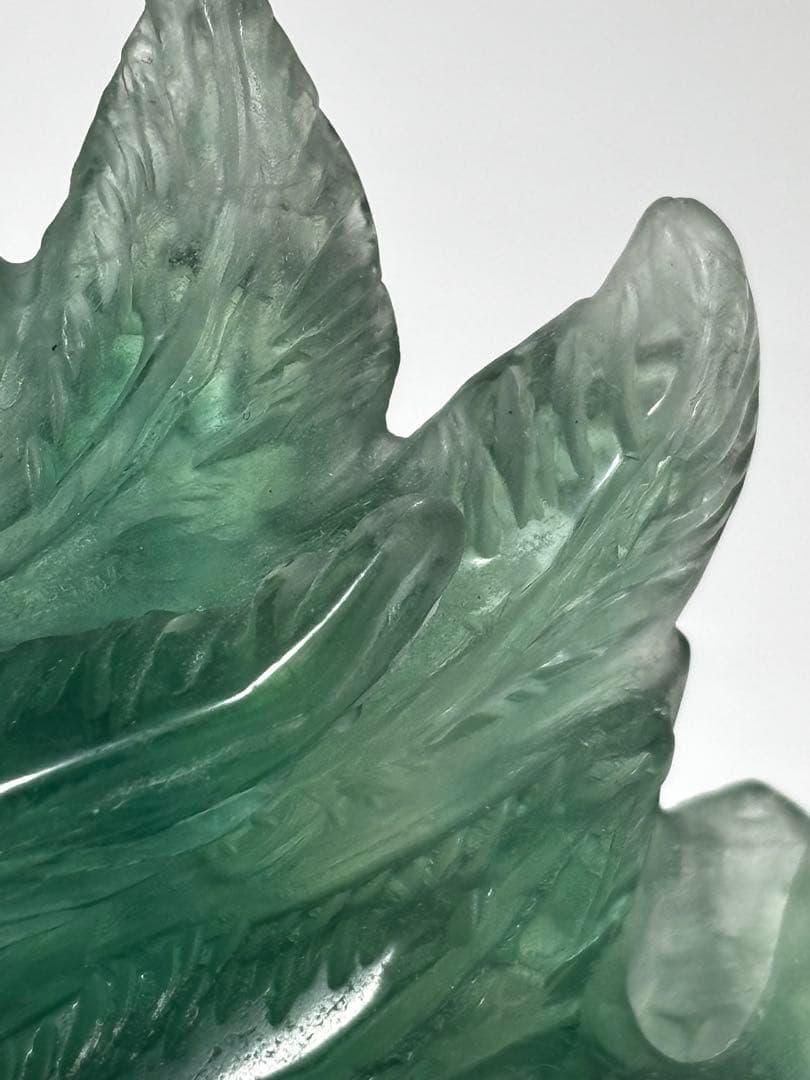 フロライト九尾置き物天然石