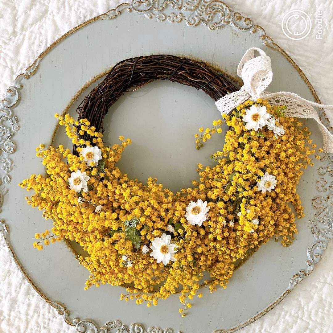【 専用 】ドライフラワー ガーランド ミモザとかすみ草