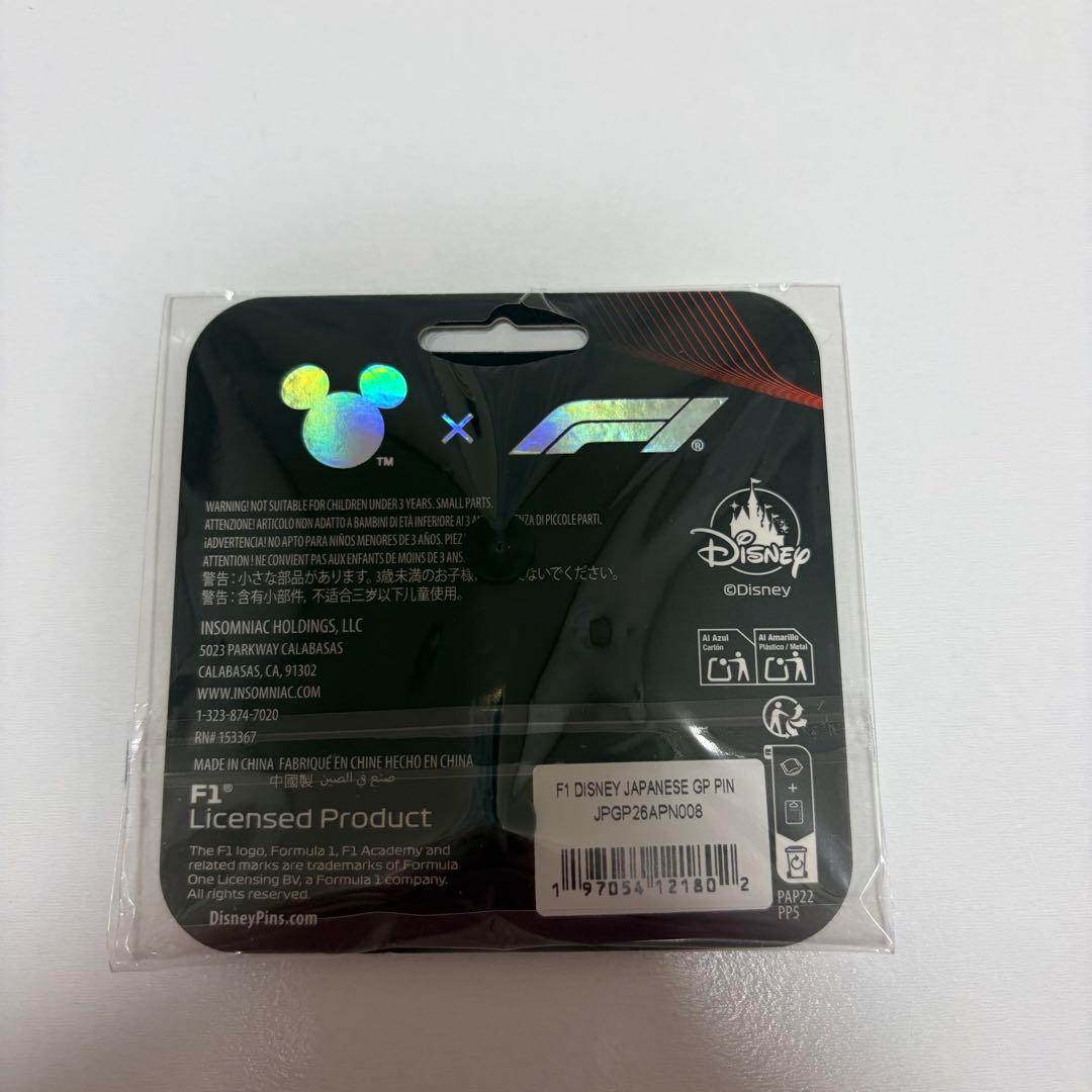 Disney x F1 ディズニー ミッキー ピンバッジ