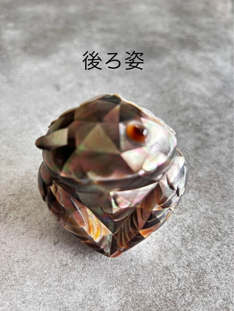 パール母貝ふくろう飾り物