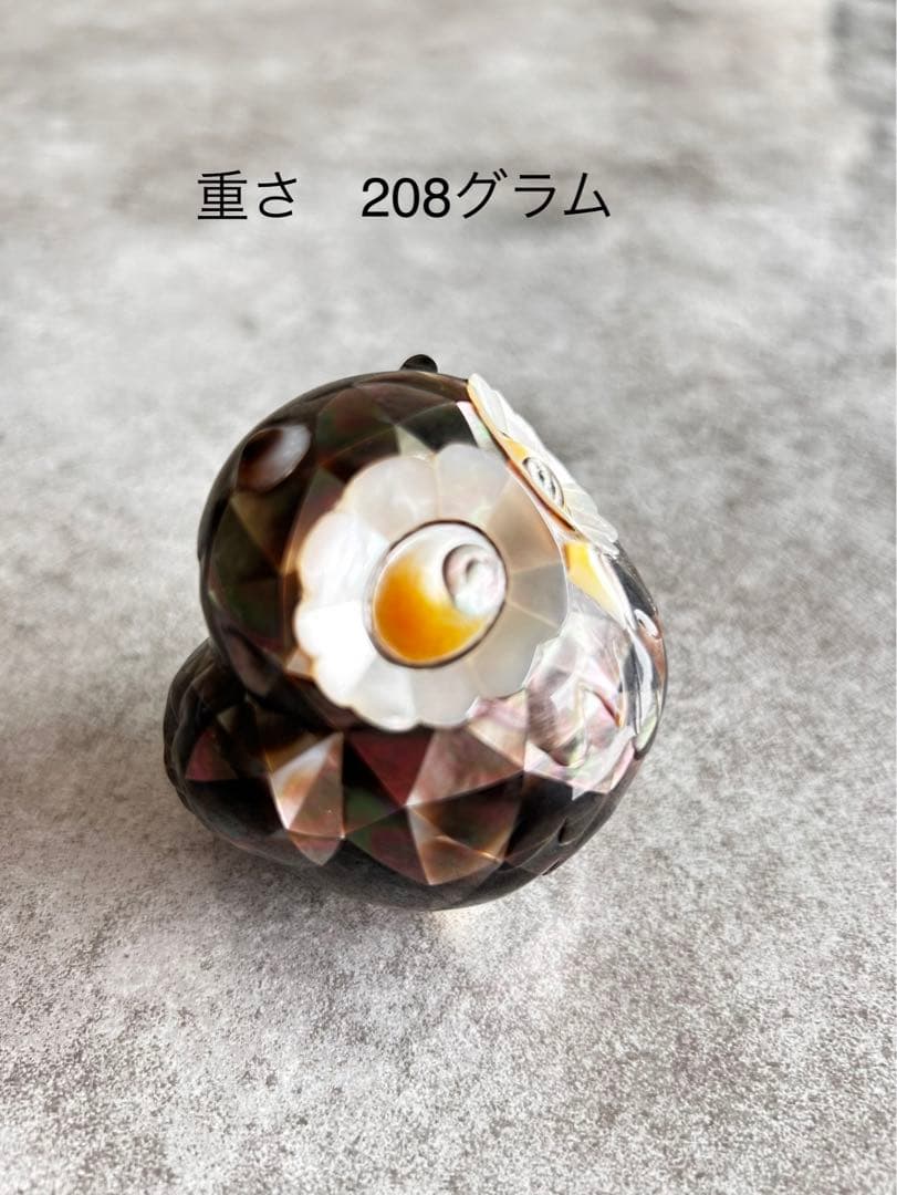 パール母貝ふくろう飾り物
