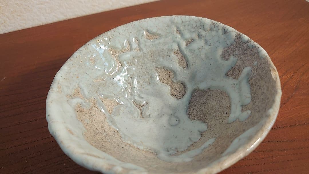 李朝　李朝茶碗　白釉　抹茶碗　朝鮮陶器　古玩　アンティーク李朝　１客
